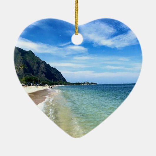 Windward Oahu Beach Ornament (Hinten)