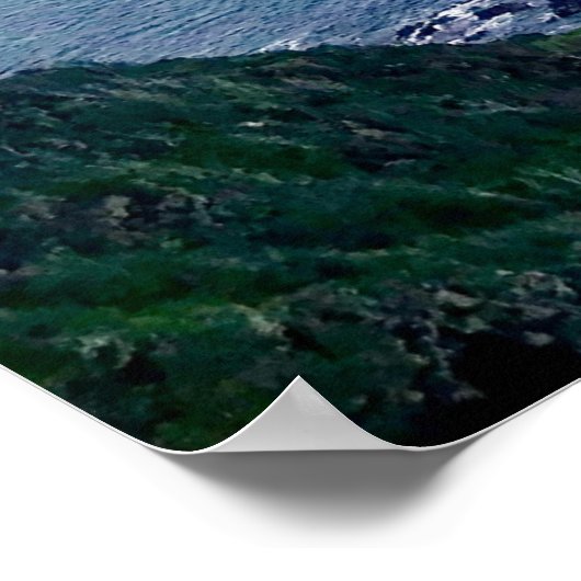 Windward Oahu Ocean Poster (Ecke)