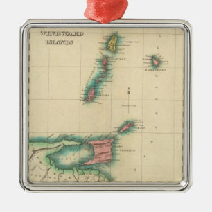 Windwardinseln Silbernes Ornament