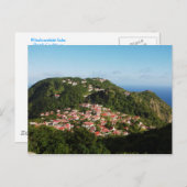 Windwardside Saba Postkarte (Vorne/Hinten)
