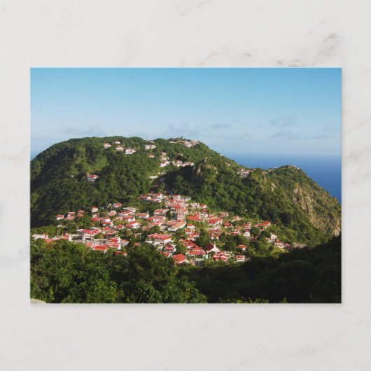 Windwardside Saba Postkarte (Vorderseite)