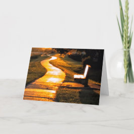 Windweg in den Sonnenuntergang Karte