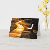 Windweg in den Sonnenuntergang Karte (Gelbe Blume)