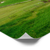 Windweg unter einem dunklen Himmel Poster (Ecke)