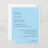 Windwhisp (Light Blue) 4,25x5,25 Einladung (Vorne/Hinten)