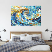 Windwirbelmosaik 002 leinwanddruck (Insitu (Schlafzimmer))
