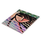 Windy Abstrakte digitale Malerei Fliese (Seite)