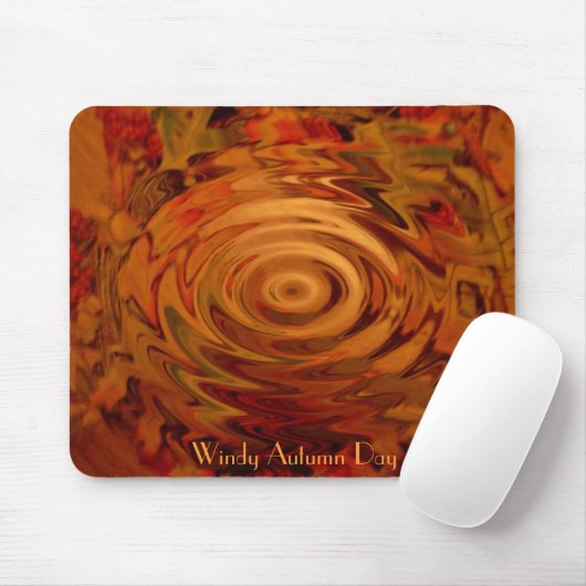 Windy Autumn Day Mousepad (Mit Mouse)