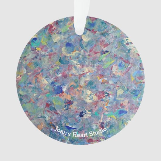 Windy Blue Ornaments Ornament (Vorderseite)