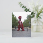 Windy City Dinosaur Postkarte (Stehend Vorderseite)