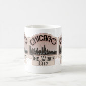 Windy City in Chicago Slogan Kaffeetasse (Mittel)