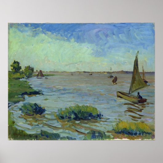 Windy Day on the Elbe, 1911 Poster (Vorne)