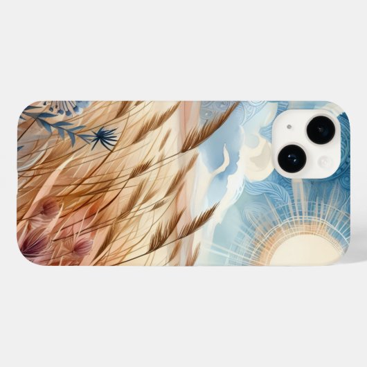 Windy Day Rustic Boho Mountain Prairie Country Case-Mate iPhone Hülle (Rückseite (Horizontal))