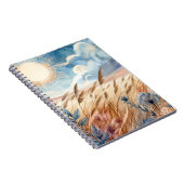 Windy Day Rustic Boho Mountain Prairie Country Notizblock (Rechte Seite)