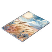 Windy Day Rustic Boho Mountain Prairie Country Notizblock (Linke Seite)