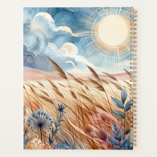 Windy Day Rustic Boho Mountain Prairie Country Planer (Rückseite)