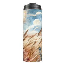 Windy Day Rustic Boho Mountain Prairie Country Thermosbecher