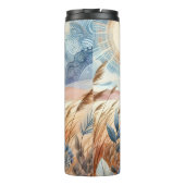 Windy Day Rustic Boho Mountain Prairie Country Thermosbecher (Rückseite)
