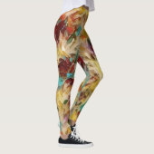 Windy Floral Abstrakte Farben Leggings (Rechts)