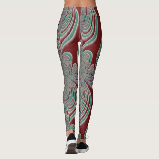 Windy Fraktale Leggings (Rückseite)