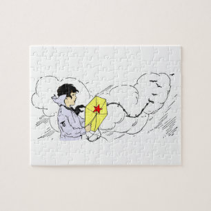 Windy Kite Flying Day Puzle Puzzle