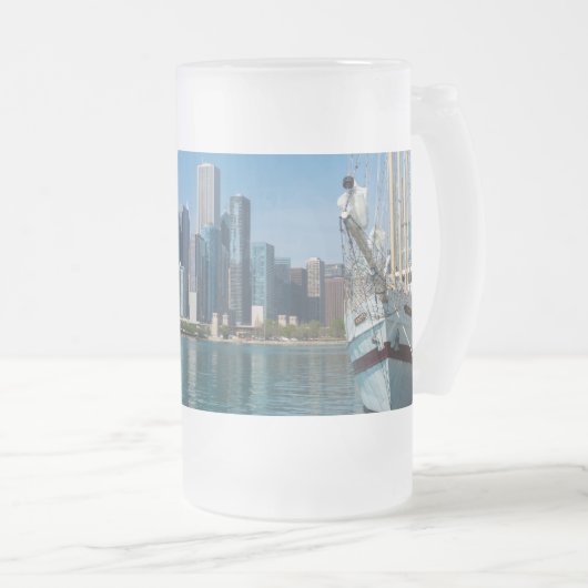 Windy Sailing Mattierte Tasse (VorderseiteRechts)