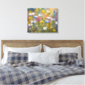 Windy-Wildblumen Leinwanddruck (Insitu (Schlafzimmer))