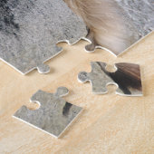 Windzerzauste Katze am Meer Puzzle (Seite)