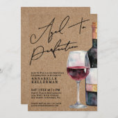 Wine Aged To Perfection Adult Birthday Party Einladung (Vorne/Hinten)