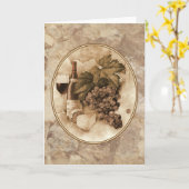 Wine and Cheese Karte (Gelbe Blume)