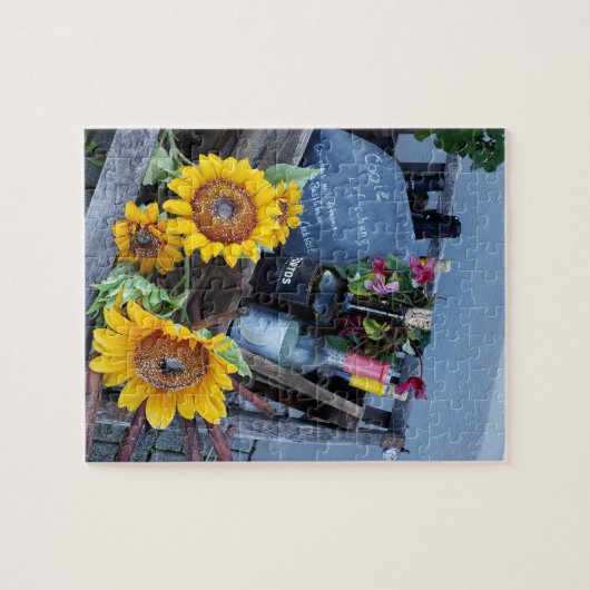 Wine and Flowers Puzzle (Horizontal)