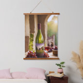 Wine and Grape Tapestry Wandteppich Mit Holzrahmen (Schlafzimmer)