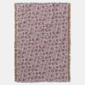 Wine and Ivory Chrysanthemum Decke (Vorderseite Vertikal)