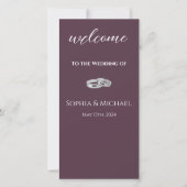 Wine and White Wedding Programm - (Vorderseite)