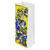 Wine Bag Geschenktüte Für Weinflaschen (Rückseite Schrägansicht)