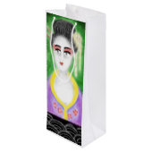 Wine Bag  Geschenktüte Für Weinflaschen (Rückseite Schrägansicht)