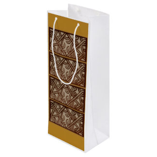 Wine Bag with unique Gold Art Geschenktüte Für Weinflaschen