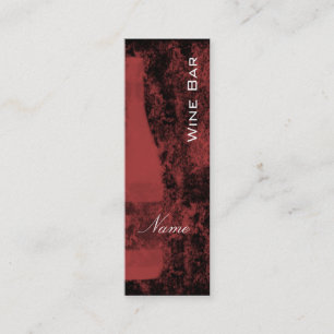 Wine Bar Business Card Mini Visitenkarte