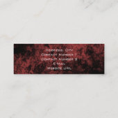 Wine Bar Business Card Mini Visitenkarte (Rückseite)