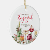 Wine Bar First Christmas Verlobtes Ornament Gesche (Rechts)