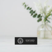 Wine Barrel | Muster für Weinzubehör Mini Visitenkarte (Stehend Vorderseite)