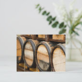 Wine Barrel Row Postkarte (Stehend Vorderseite)