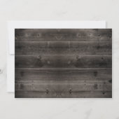 Wine Barrel Rustic String Light Barn Brautparty Einladung (Rückseite)