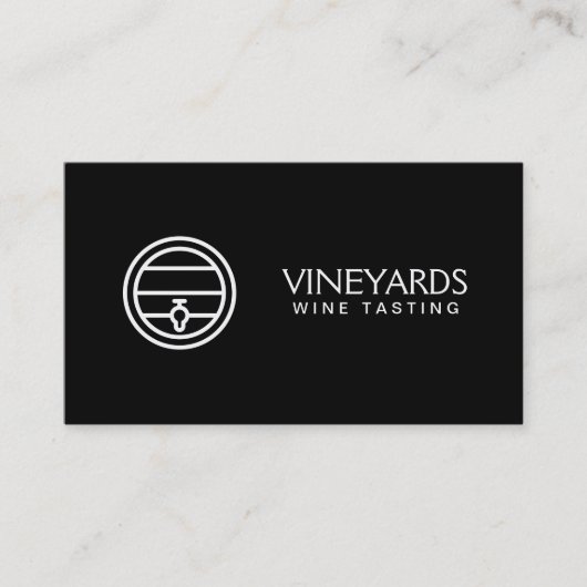 Wine Barrel Visitenkarte (Vorderseite)