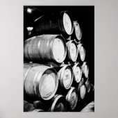 Wine Barrels Cellar Photo Rustic Winery Poster (Vorne)