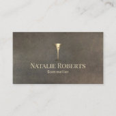 Wine Bartender Sommelier Vintage Visitenkarte (Vorderseite)