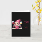 Wine Because You Can't Run This Show Sober Karte (Gelbe Blume)