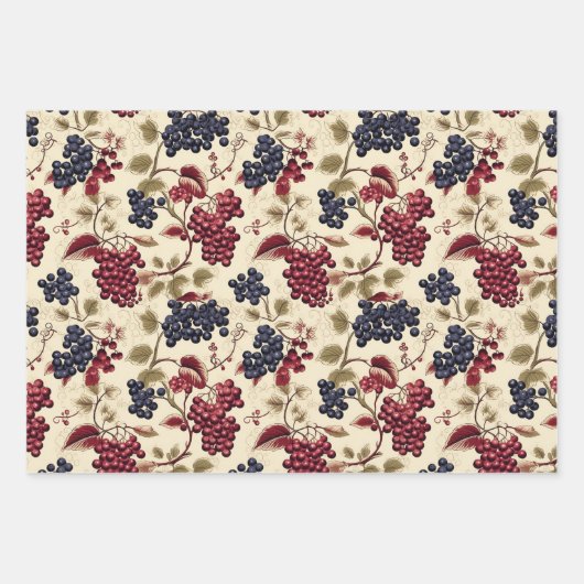 Wine Berry Geschenkpapier Set (Vorderseite 2)