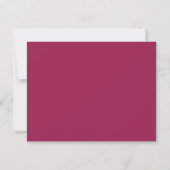 Wine Berry Wavy Frame Note Card Einladung (Rückseite)