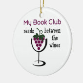 Wine Book Club Keramik Ornament (Links)
